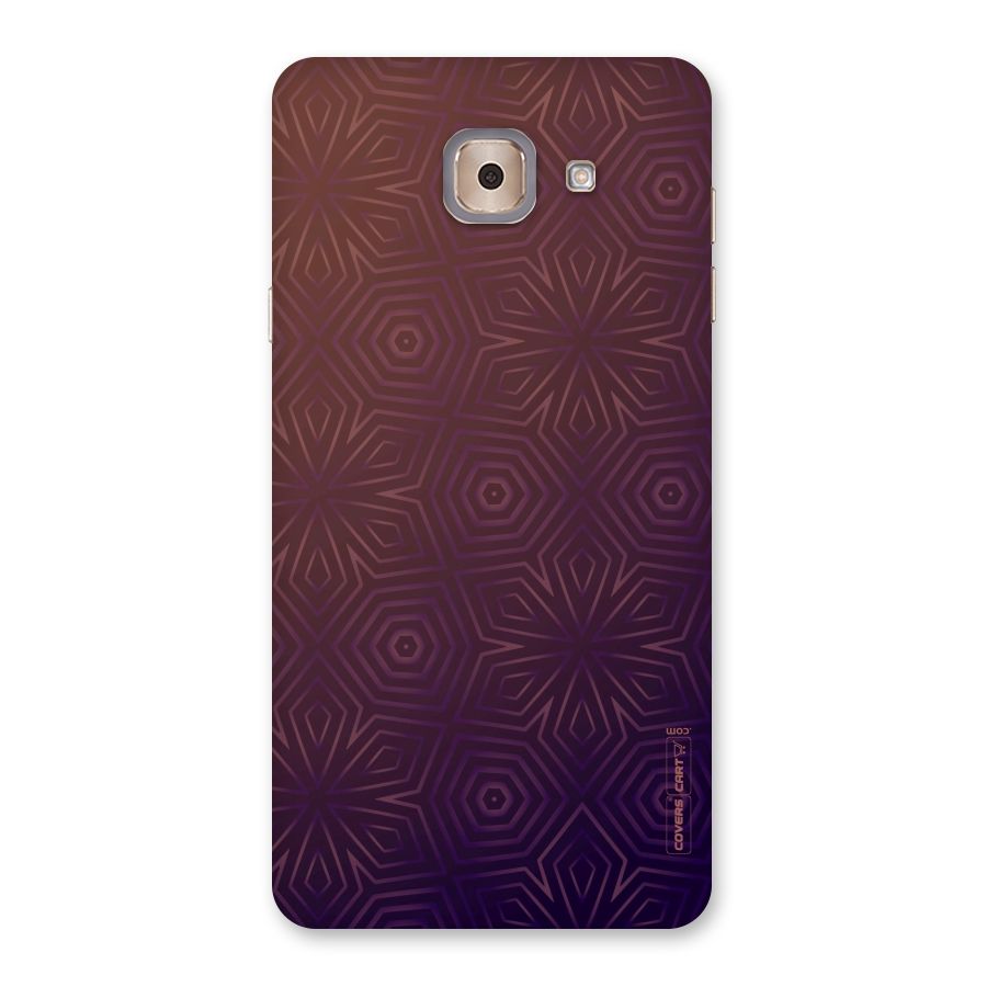 Lavish Purple Pattern Back Case for Galaxy J7 Max