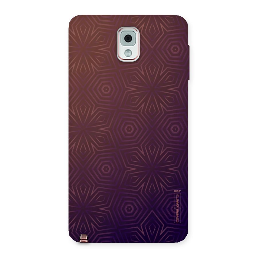 Lavish Purple Pattern Back Case for Galaxy Note 3