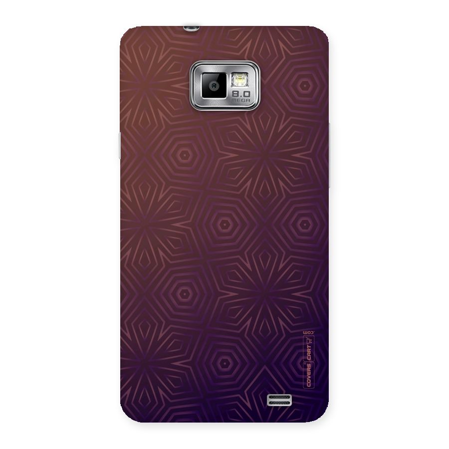 Lavish Purple Pattern Back Case for Galaxy S2