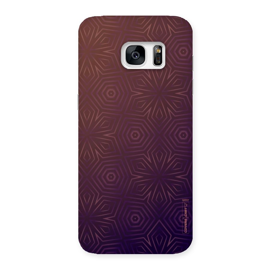 Lavish Purple Pattern Back Case for Galaxy S7 Edge
