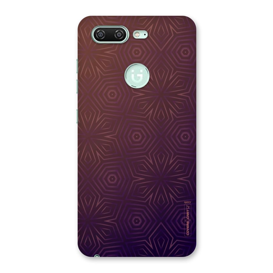 Lavish Purple Pattern Back Case for Gionee S10