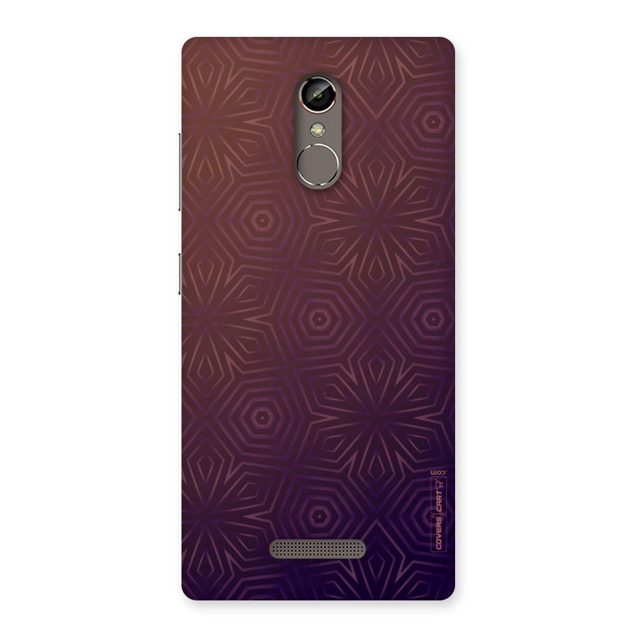 Lavish Purple Pattern Back Case for Gionee S6s