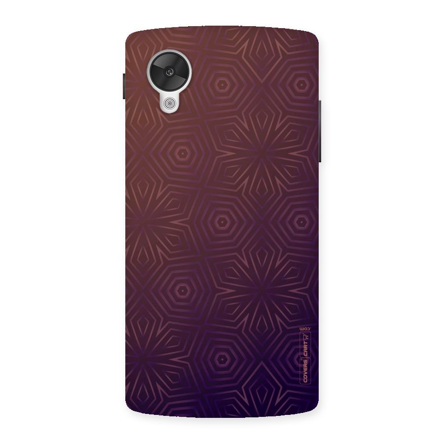 Lavish Purple Pattern Back Case for Google Nexsus 5