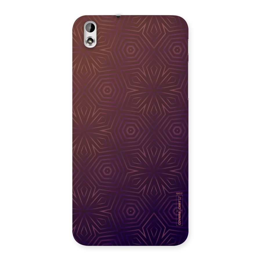 Lavish Purple Pattern Back Case for HTC Desire 816g