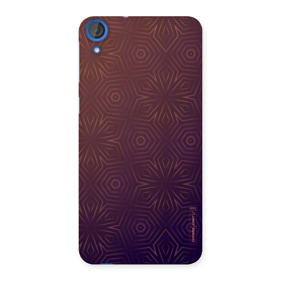 Lavish Purple Pattern Back Case for HTC Desire 820