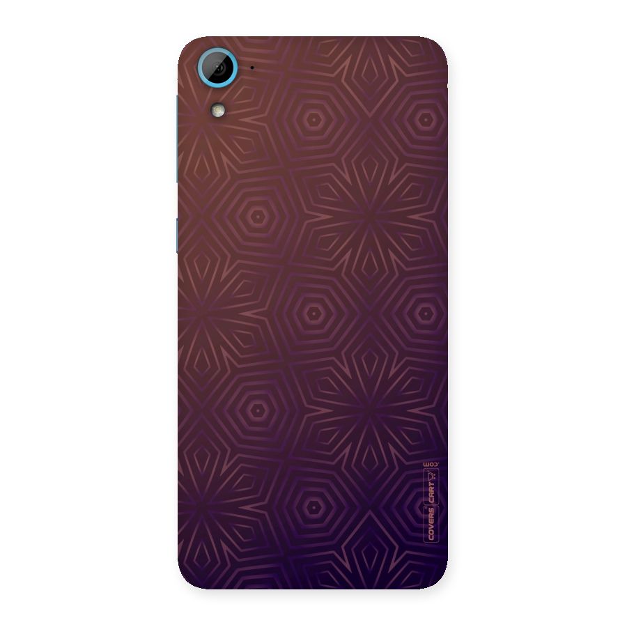 Lavish Purple Pattern Back Case for HTC Desire 826