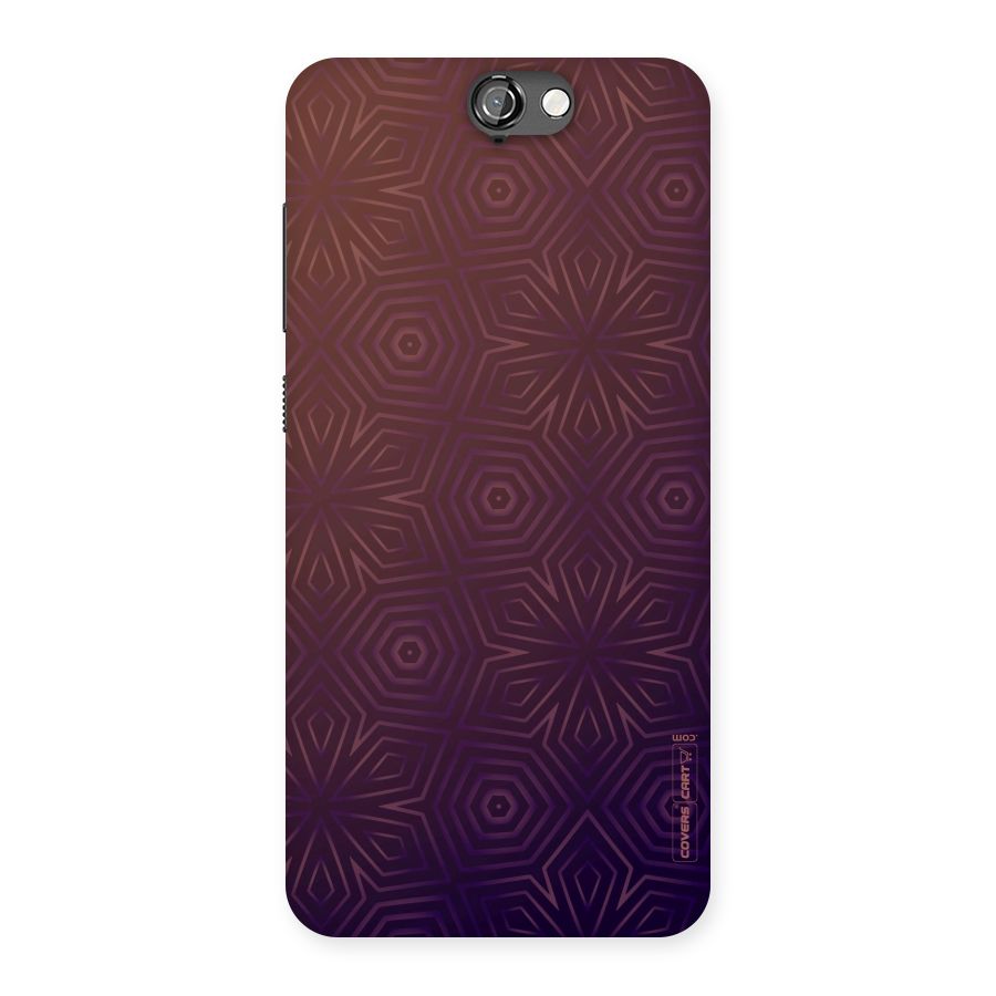 Lavish Purple Pattern Back Case for HTC One A9
