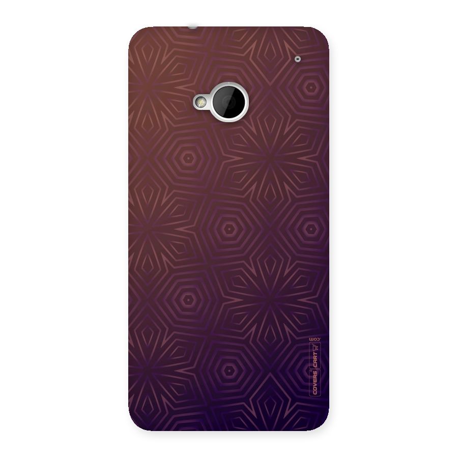 Lavish Purple Pattern Back Case for HTC One M7