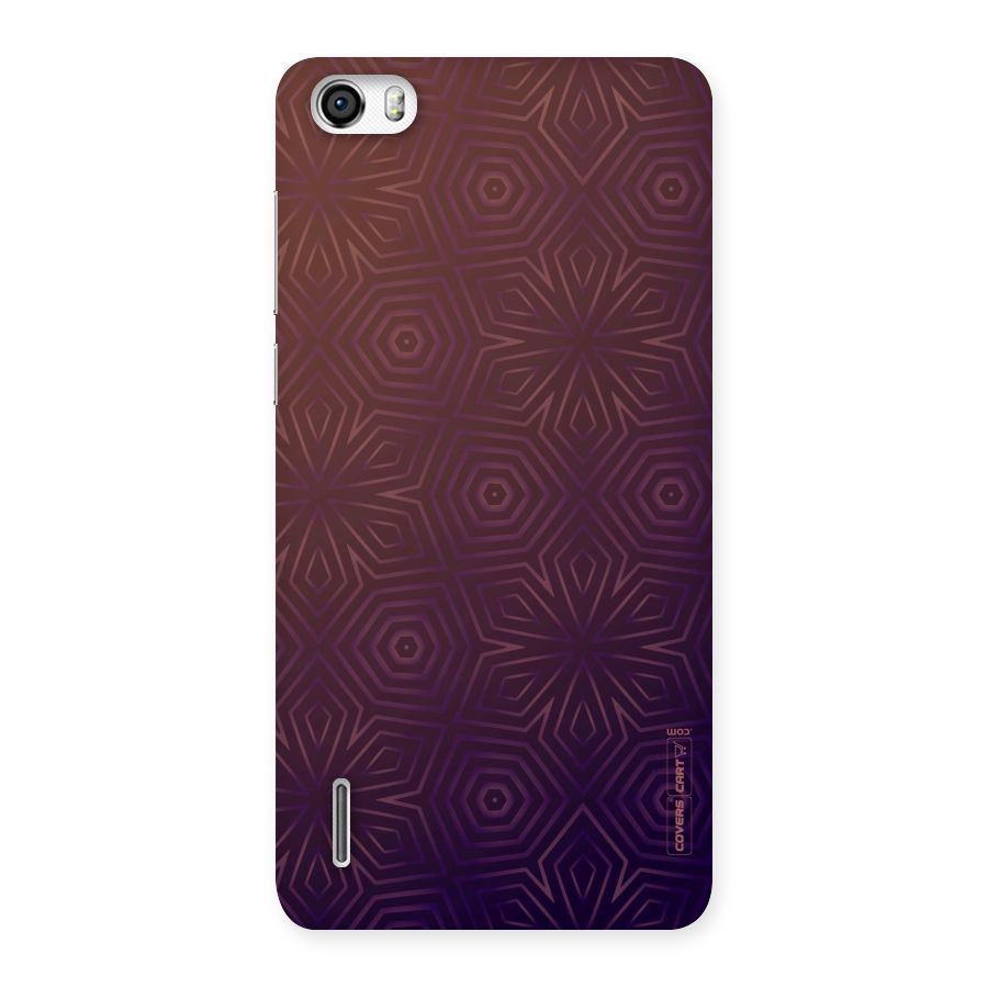 Lavish Purple Pattern Back Case for Honor 6