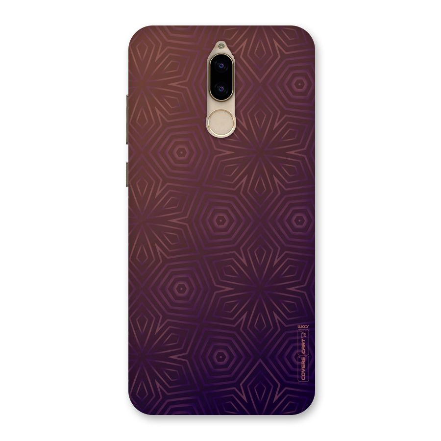 Lavish Purple Pattern Back Case for Honor 9i