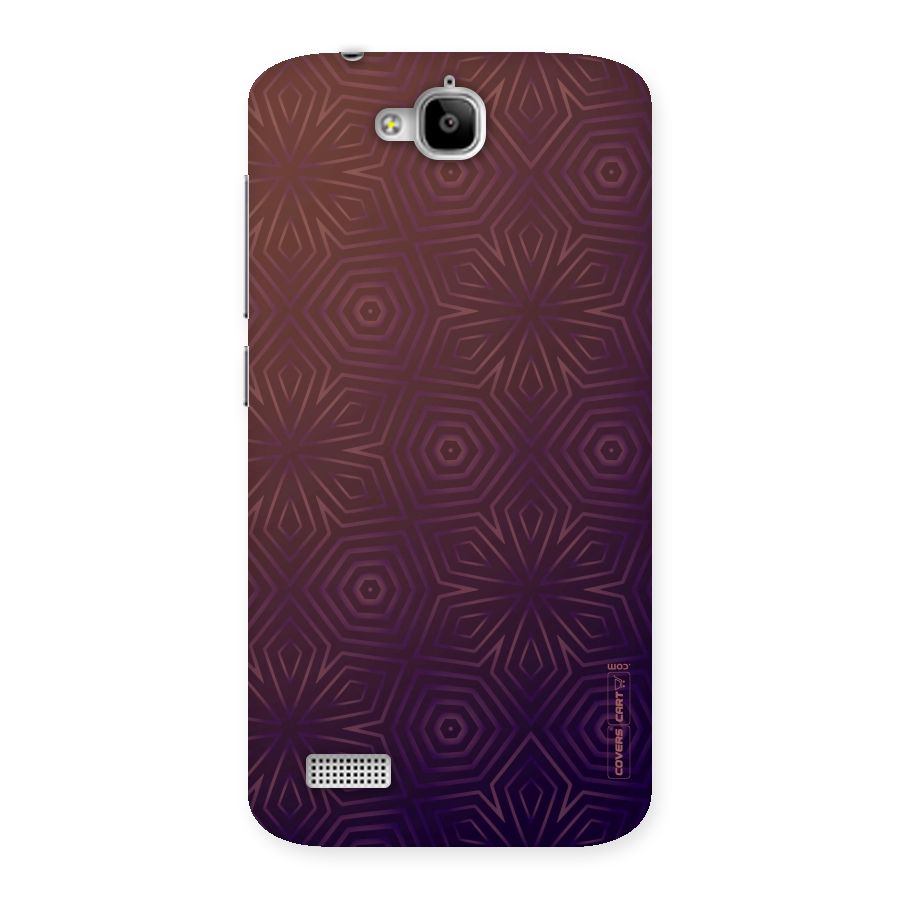 Lavish Purple Pattern Back Case for Honor Holly