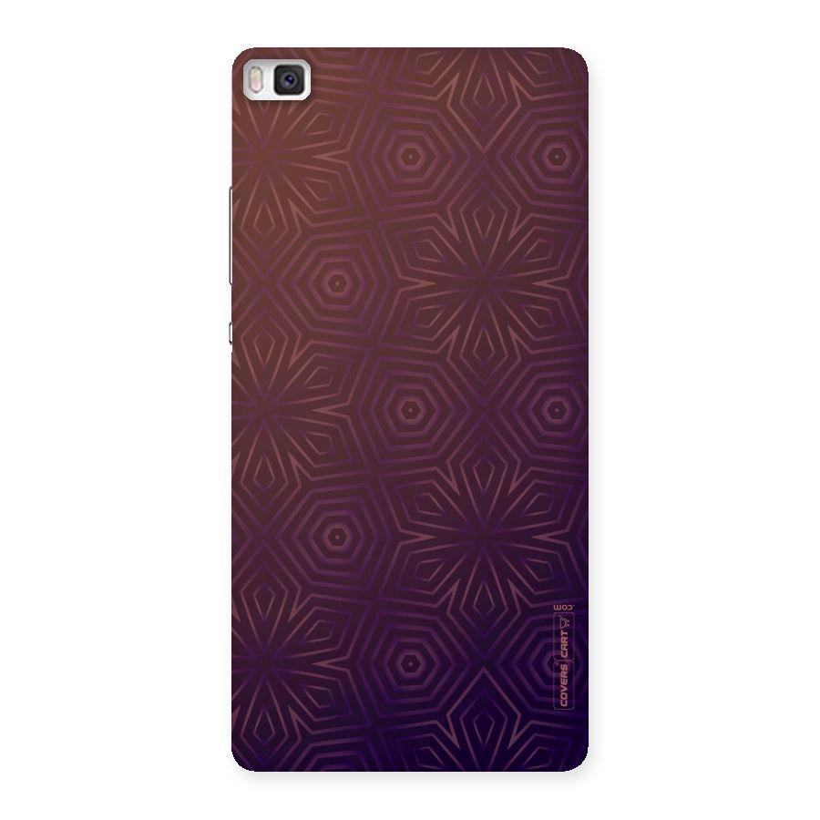Lavish Purple Pattern Back Case for Huawei P8