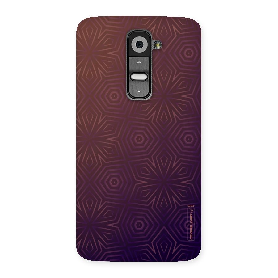 Lavish Purple Pattern Back Case for LG G2