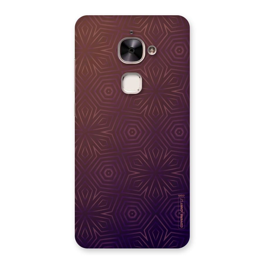 Lavish Purple Pattern Back Case for Le 2