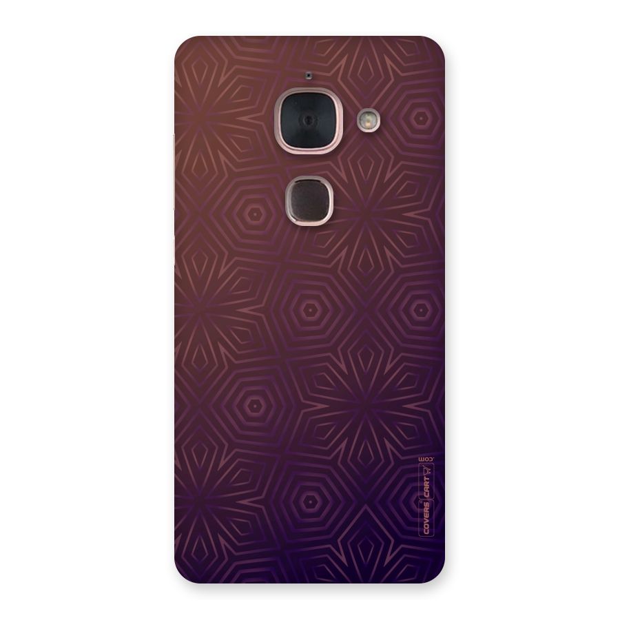 Lavish Purple Pattern Back Case for Le Max 2
