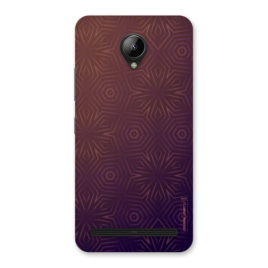 Lavish Purple Pattern Back Case for Lenovo C2