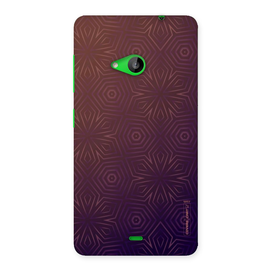 Lavish Purple Pattern Back Case for Lumia 535
