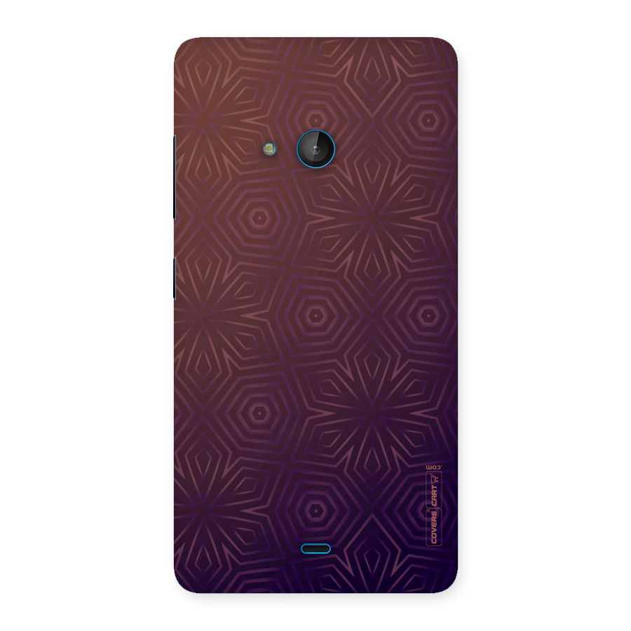 Lavish Purple Pattern Back Case for Lumia 540