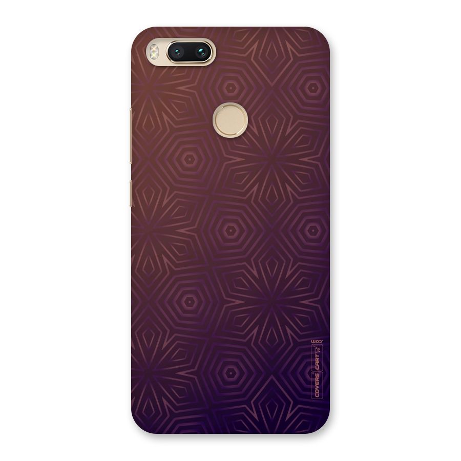Lavish Purple Pattern Back Case for Mi A1
