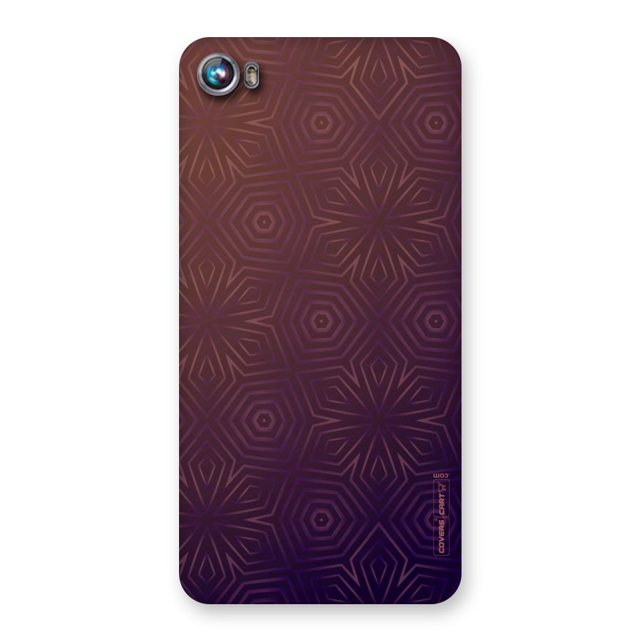 Lavish Purple Pattern Back Case for Micromax Canvas Fire 4 A107