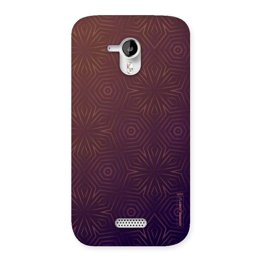 Lavish Purple Pattern Back Case for Micromax Canvas HD A116