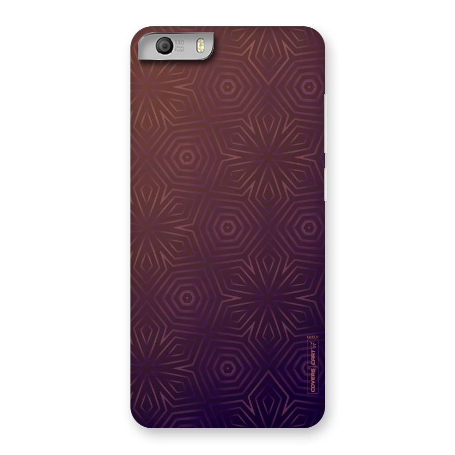 Lavish Purple Pattern Back Case for Micromax Canvas Knight 2