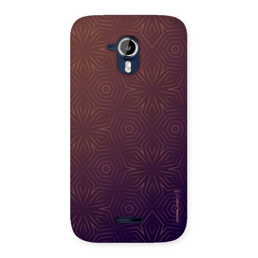 Lavish Purple Pattern Back Case for Micromax Canvas Magnus A117