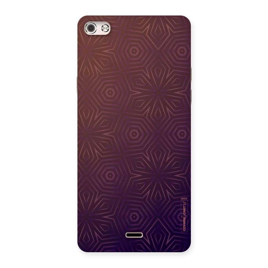 Lavish Purple Pattern Back Case for Micromax Canvas Silver 5