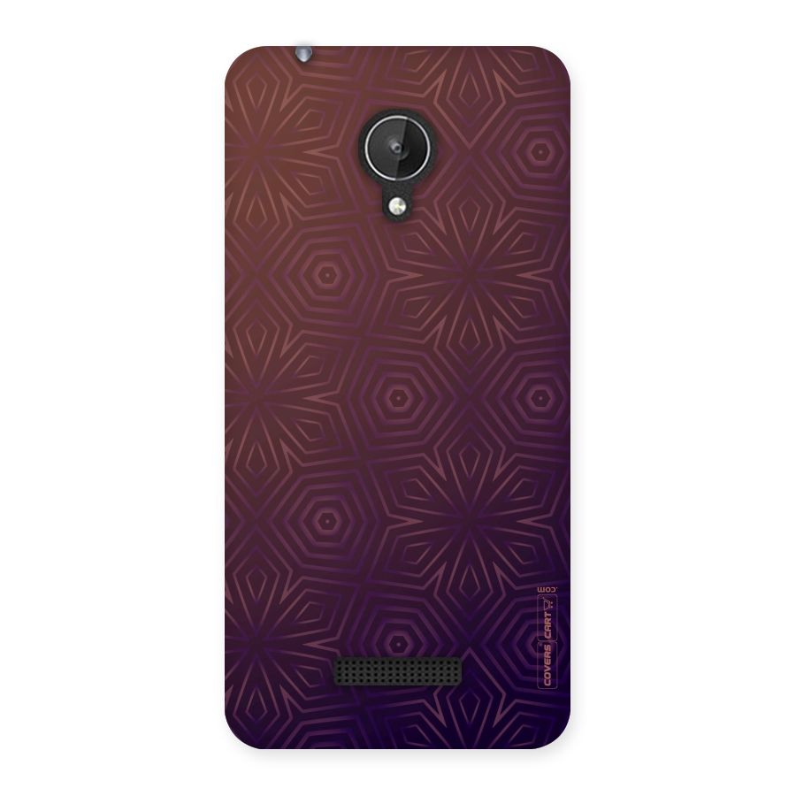 Lavish Purple Pattern Back Case for Micromax Canvas Spark Q380