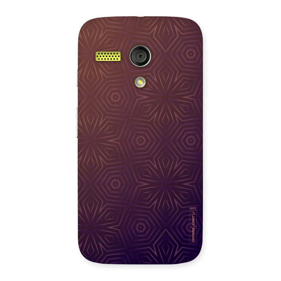 Lavish Purple Pattern Back Case for Moto G
