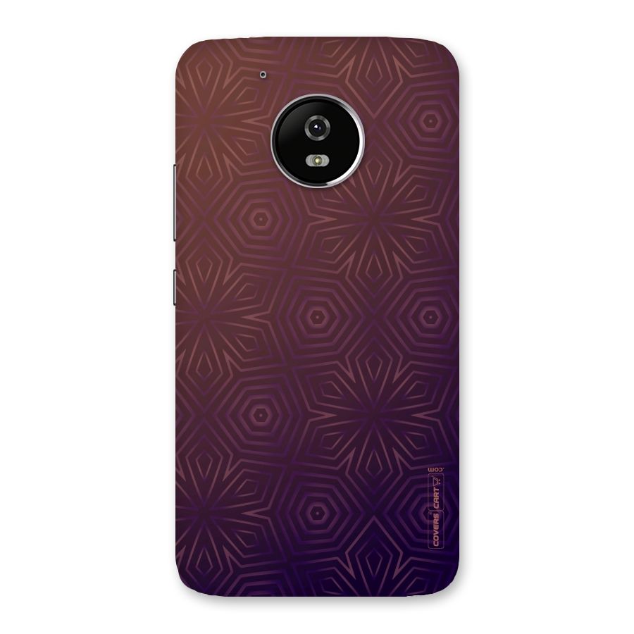 Lavish Purple Pattern Back Case for Moto G5