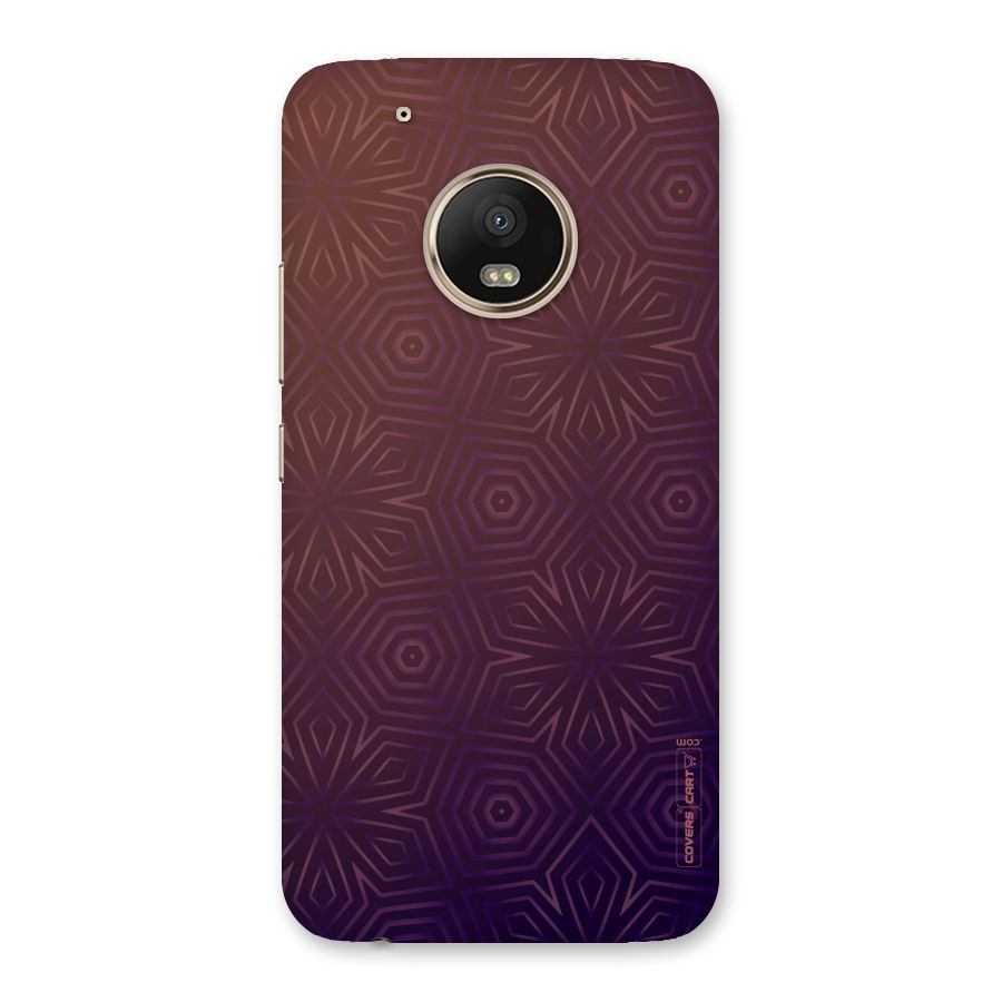 Lavish Purple Pattern Back Case for Moto G5 Plus