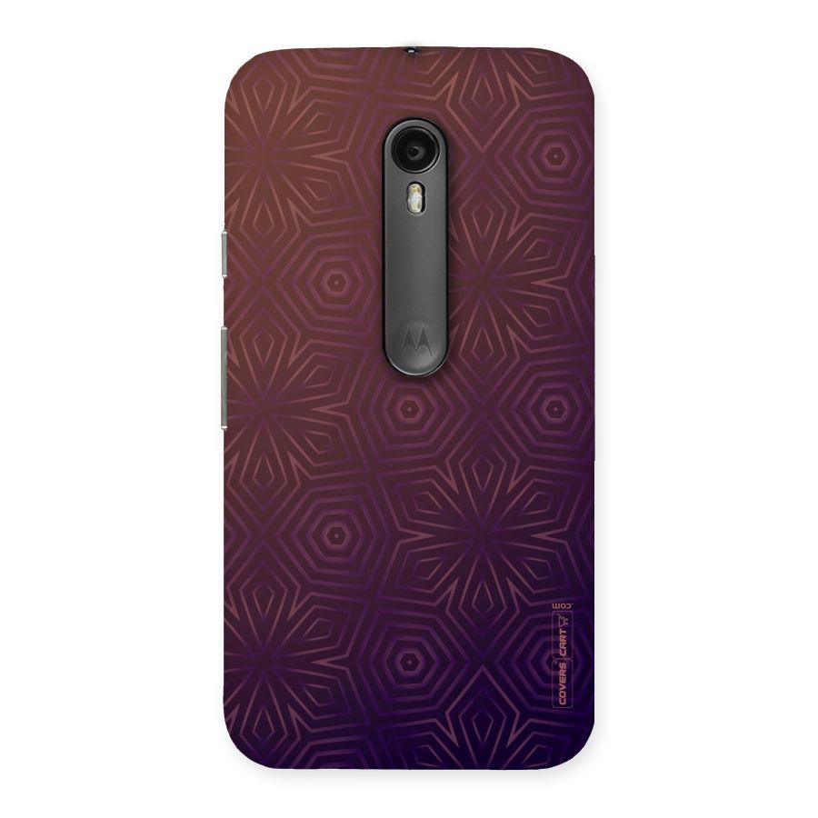 Lavish Purple Pattern Back Case for Moto G Turbo