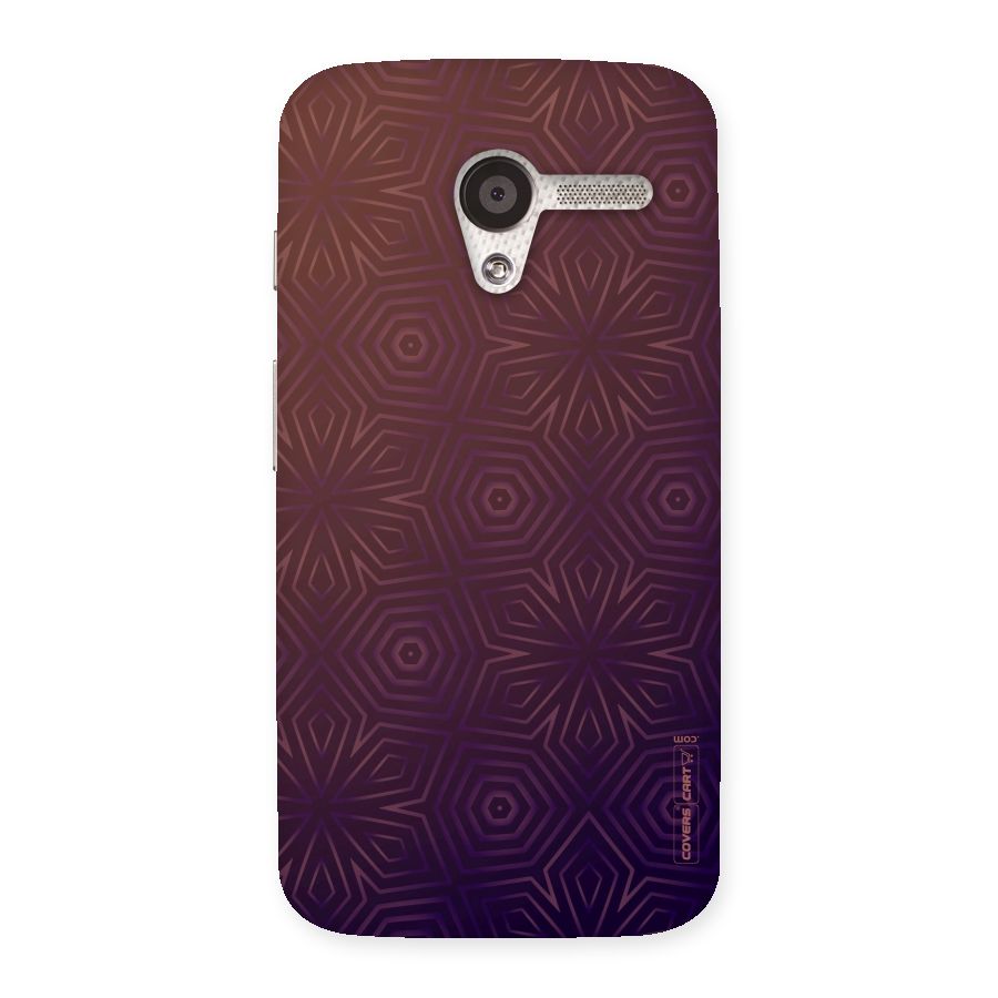 Lavish Purple Pattern Back Case for Moto X