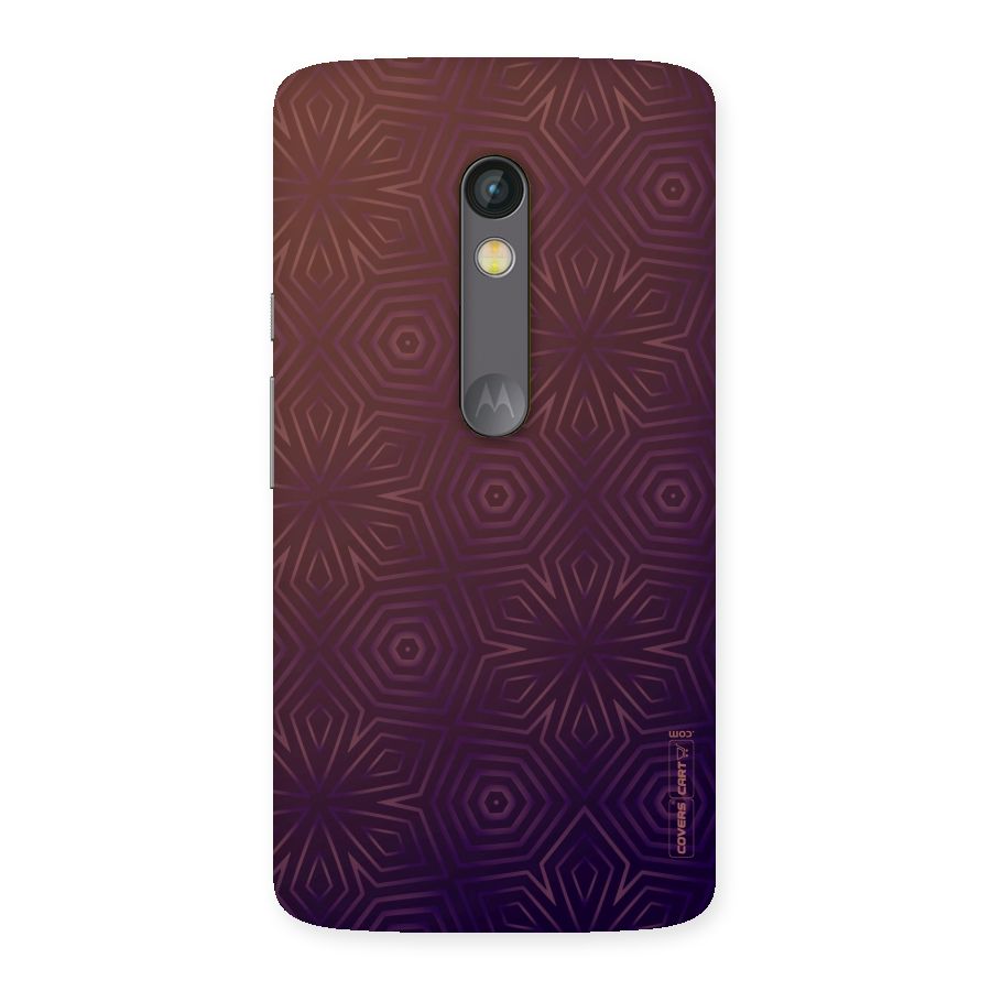 Lavish Purple Pattern Back Case for Moto X Play