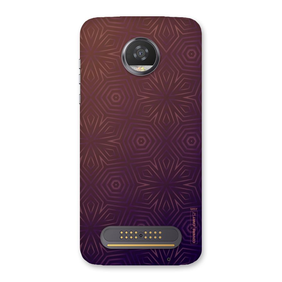 Lavish Purple Pattern Back Case for Moto Z2 Play