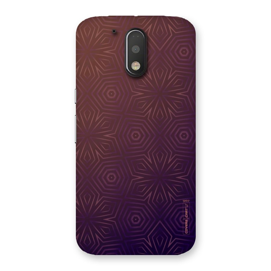 Lavish Purple Pattern Back Case for Motorola Moto G4 Plus