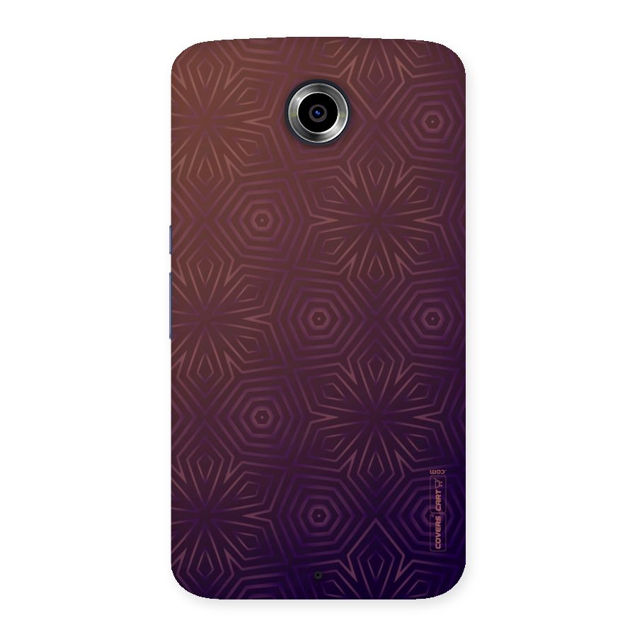Lavish Purple Pattern Back Case for Nexsus 6