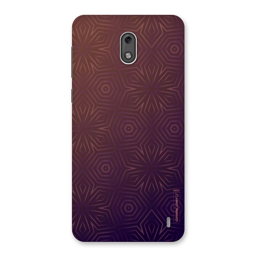 Lavish Purple Pattern Back Case for Nokia 2