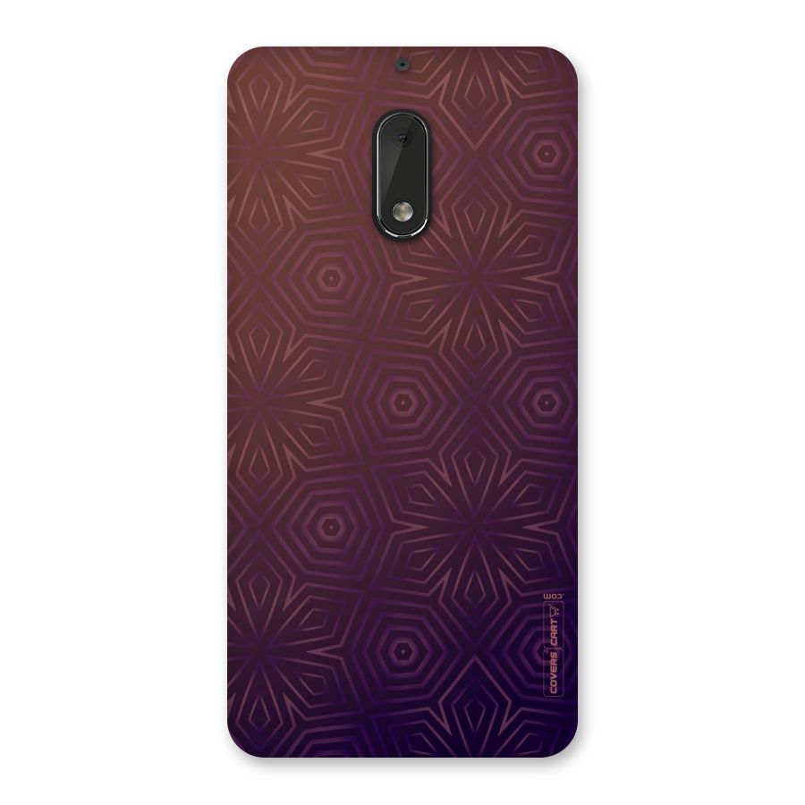 Lavish Purple Pattern Back Case for Nokia 6