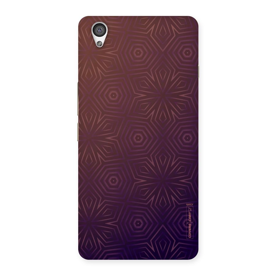 Lavish Purple Pattern Back Case for OnePlus X