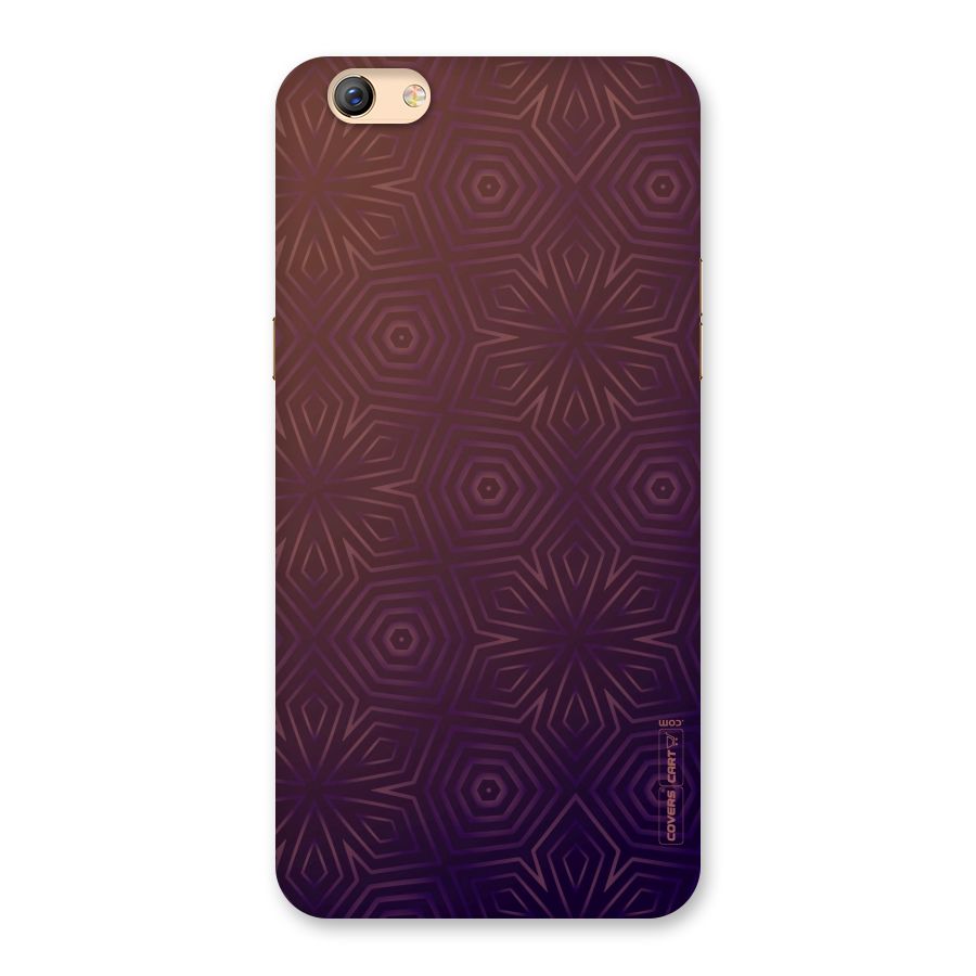 Lavish Purple Pattern Back Case for Oppo F3 Plus