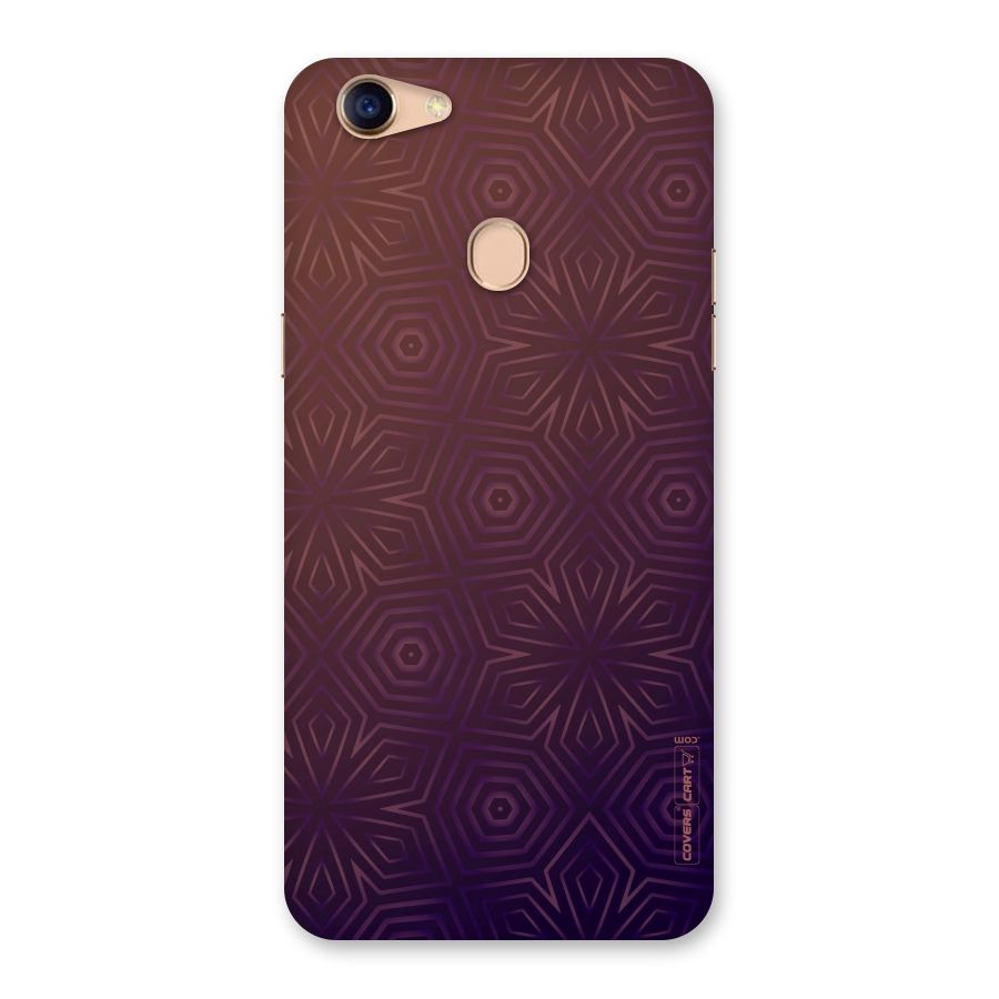 Lavish Purple Pattern Back Case for Oppo F5