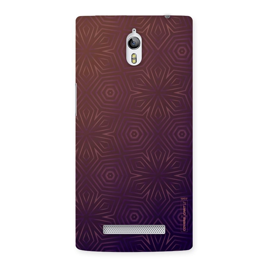 Lavish Purple Pattern Back Case for Oppo Find 7