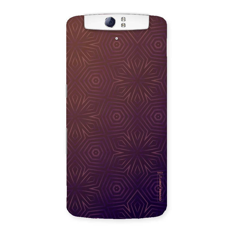 Lavish Purple Pattern Back Case for Oppo N1