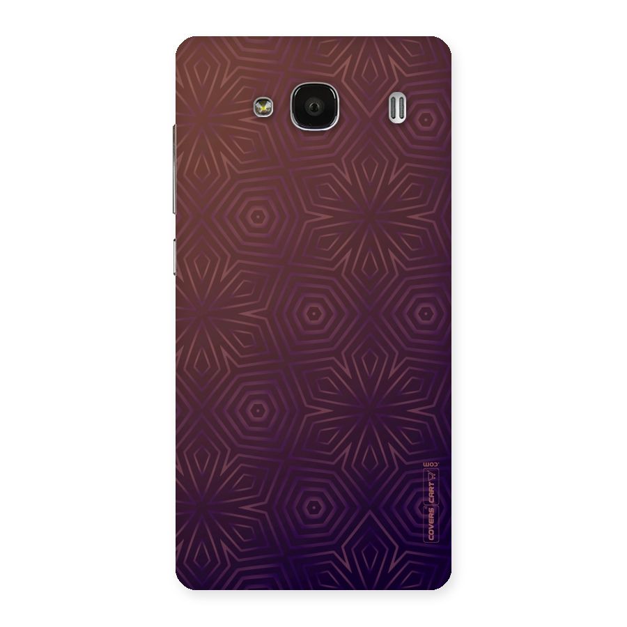 Lavish Purple Pattern Back Case for Redmi 2
