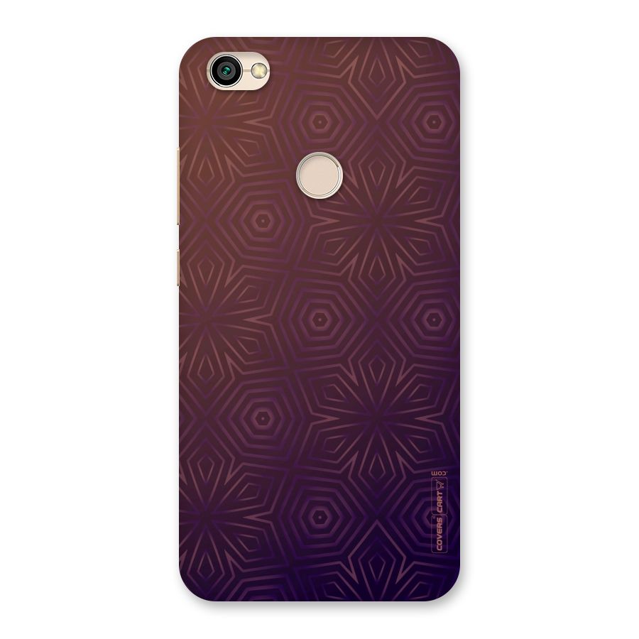 Lavish Purple Pattern Back Case for Redmi Y1 2017