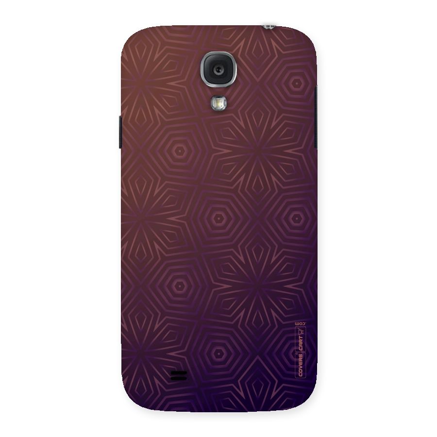 Lavish Purple Pattern Back Case for Samsung Galaxy S4