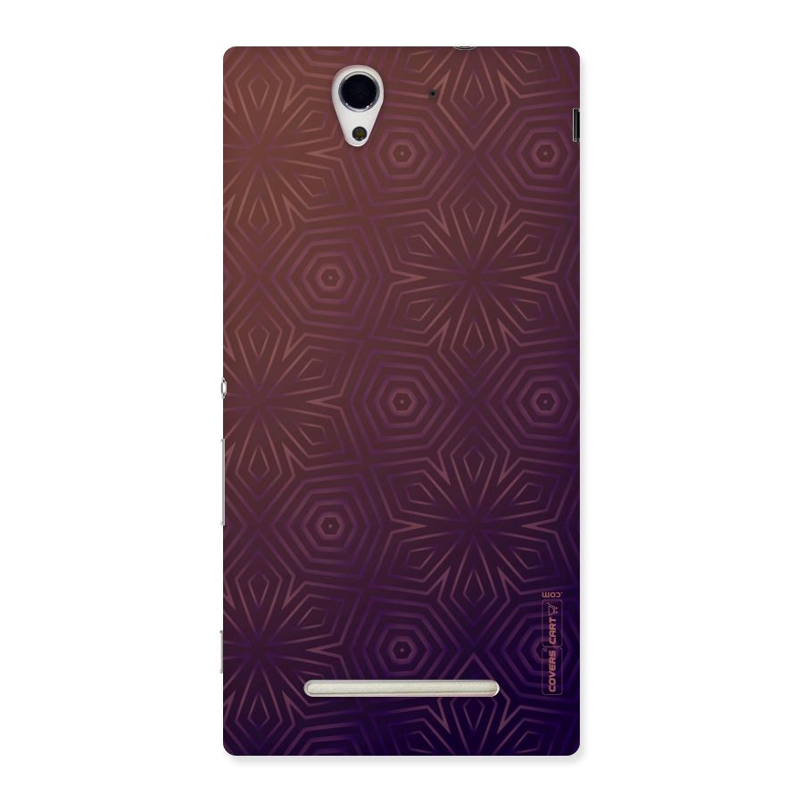 Lavish Purple Pattern Back Case for Sony Xperia C3