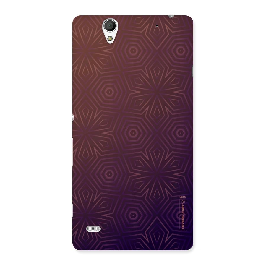 Lavish Purple Pattern Back Case for Sony Xperia C4
